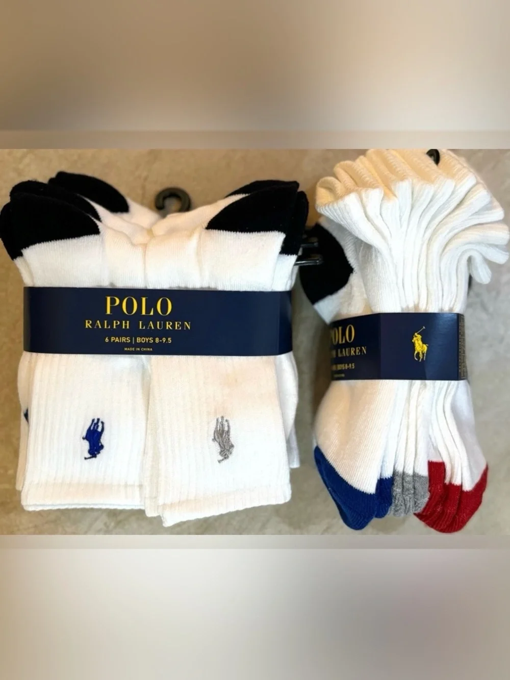 Polo Ralph Lauren Color-Blocked  Socks